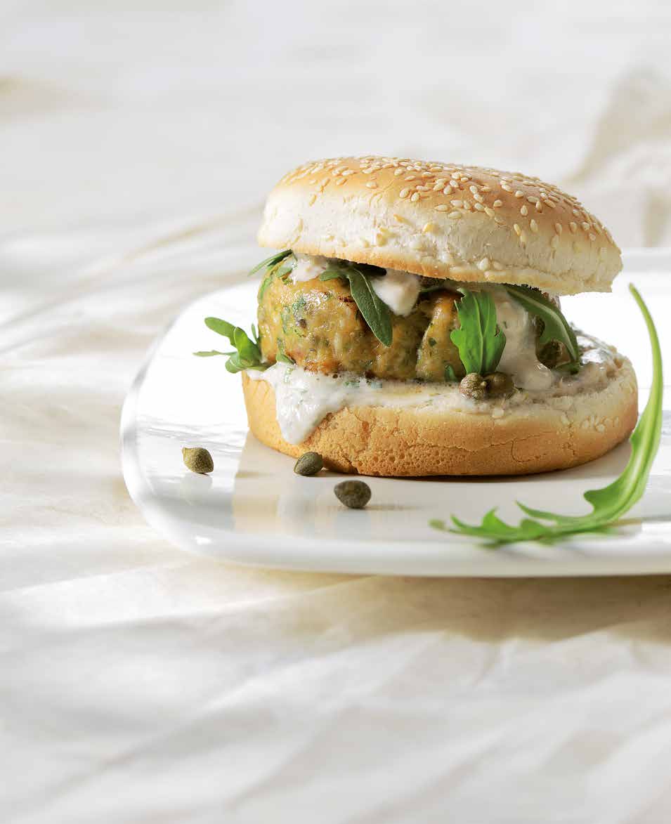 Putenfrikadellen mit Tonnato-Creme